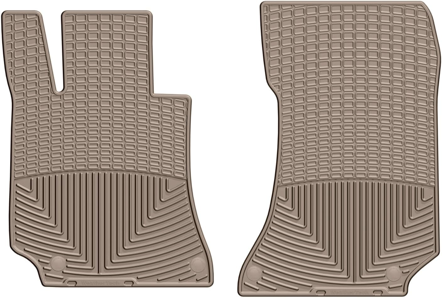 WeatherTech All-Weather Floor Mats for Mercedes CLS-Class, E-Class, AMG CLS 63 S - 1st Row (W357TN), Tan