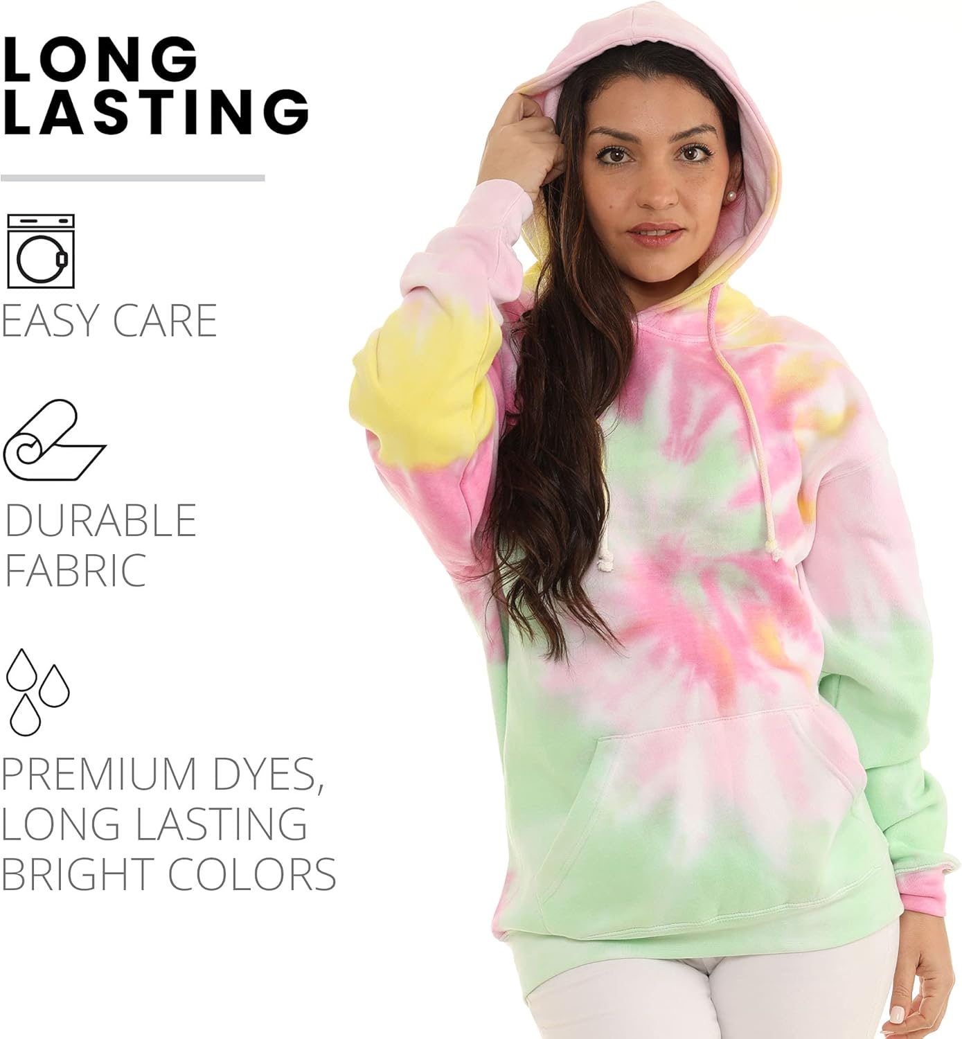 Pure Essence Tie Dye Sweatpants, Long Sleeve T-Shirts, Hoodies, and Crew Neck Sweatshirts (Sizes S, M, L, XL). - Image 6