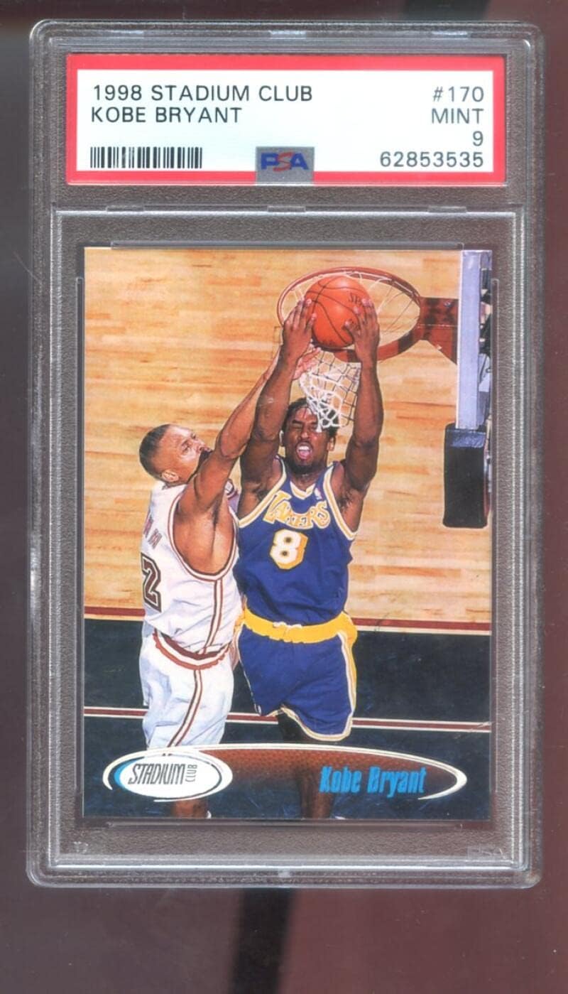 1998-99 Topps Stadium Club #170 Kobe Bryant PSA 9 Graded Basketball Card NBA 98-99 Los Angeles Lakers 1998-1999