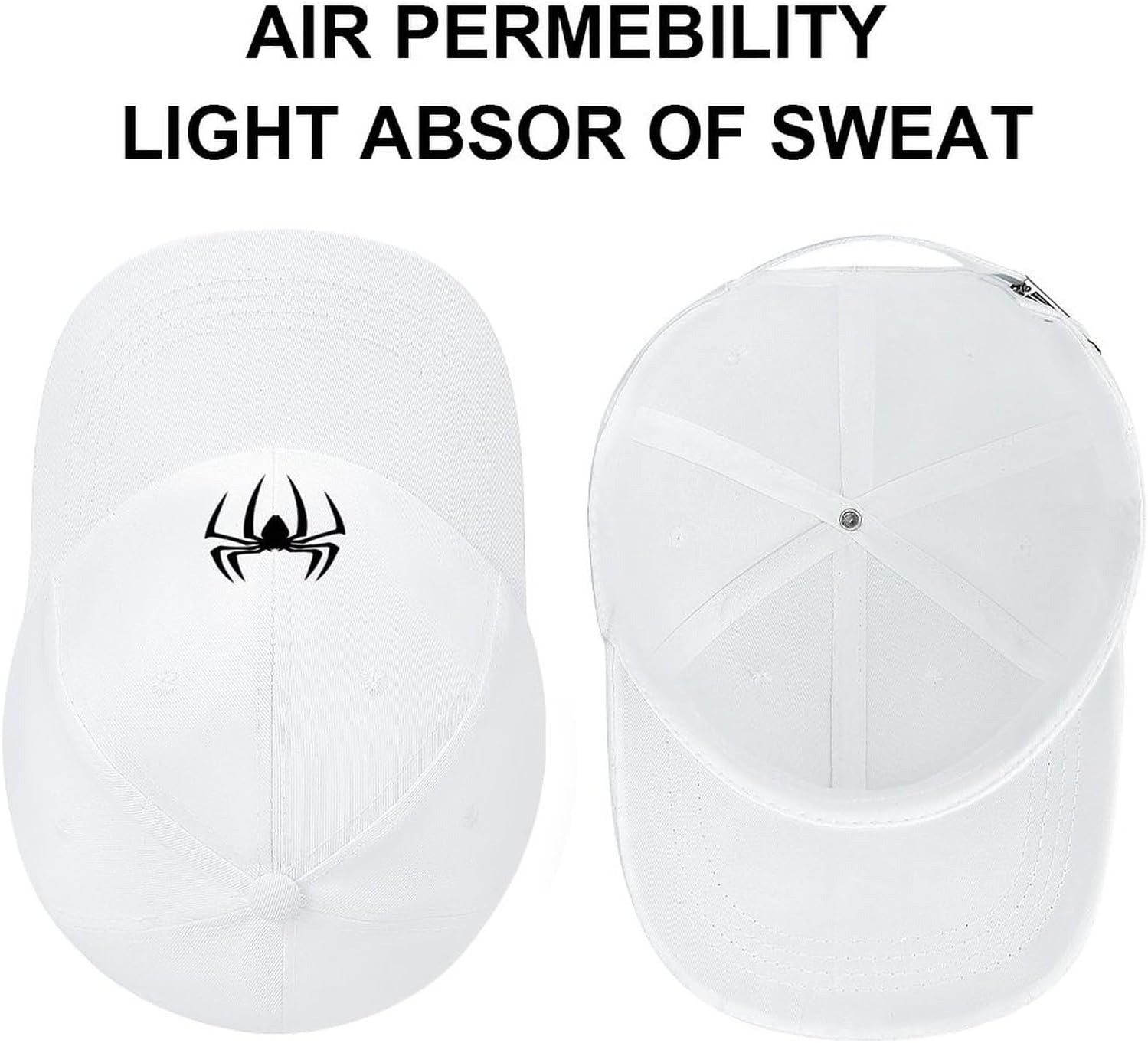 Spider Pattern Red Vintage Baseball Cap Men Women Adjustable Sports Dad Hat - Image 3