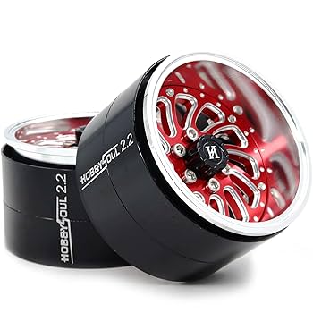 Amazon.com: HOBBYSOUL 2.2 Beadlock Wheels Negative Offset