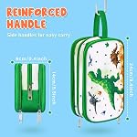 Sac de toilette Dinosaure - Sac de toilette de voyage Garçons Enfants Articles de toilette Sac de voyage pour le camping Voyage Accueil imperméable Portable Boys Dopp Kit pour Noël Cadeau Organisateur avec la poche Mesh