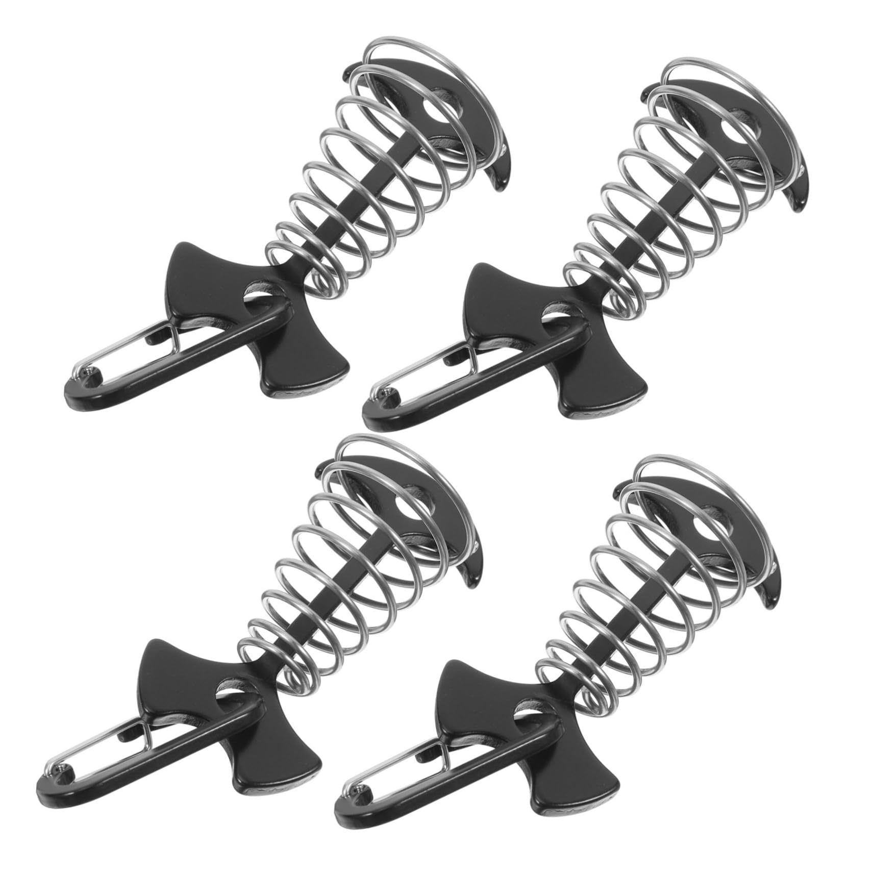 Estacas de anclaje para tienda de campaña con clips de mosquetón de diseño técnico duradero
