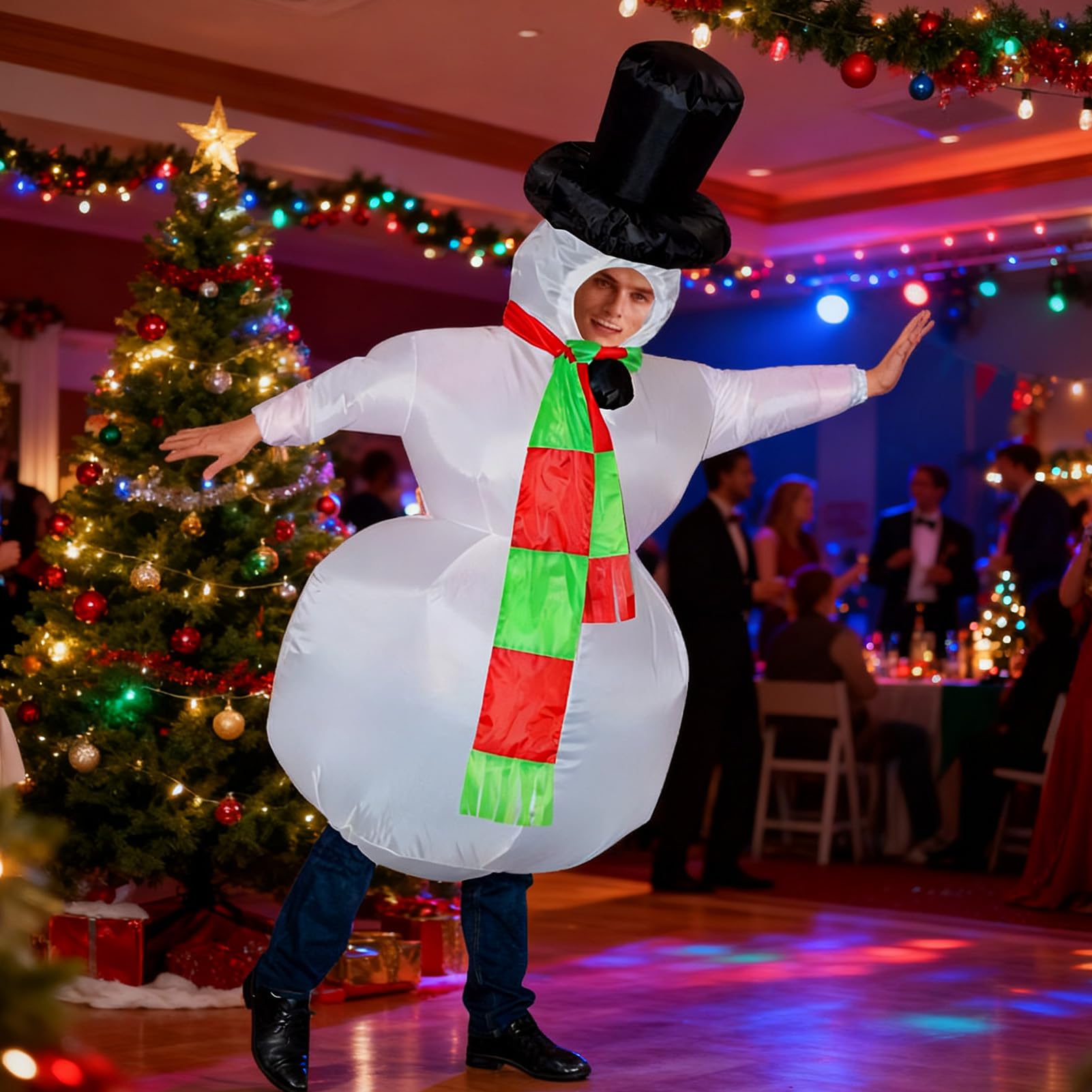 Costume Gonfiabile Di Neve Abbigliamento Natalizio