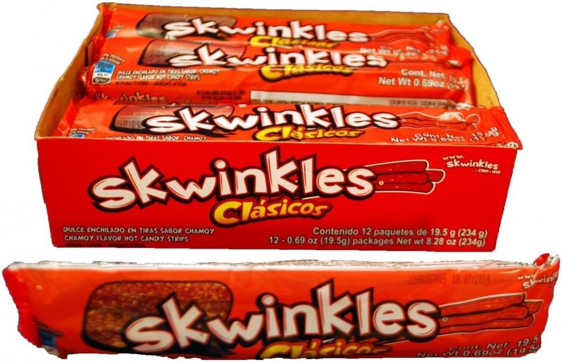 Lucas Skwinkles Chamoy Clasicos Mexican Candy, 12 Count