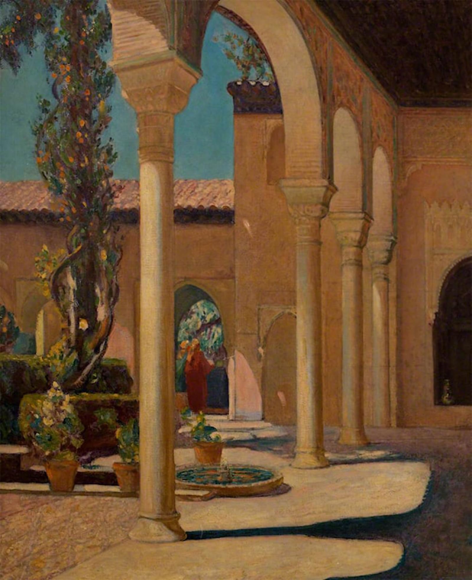 ARTXLXXBN Famous Painting Canvas Artwork Graffiti Print In the Alhambra Christopher Williams Portrait Canvas Image for Home Decor 60x90cm