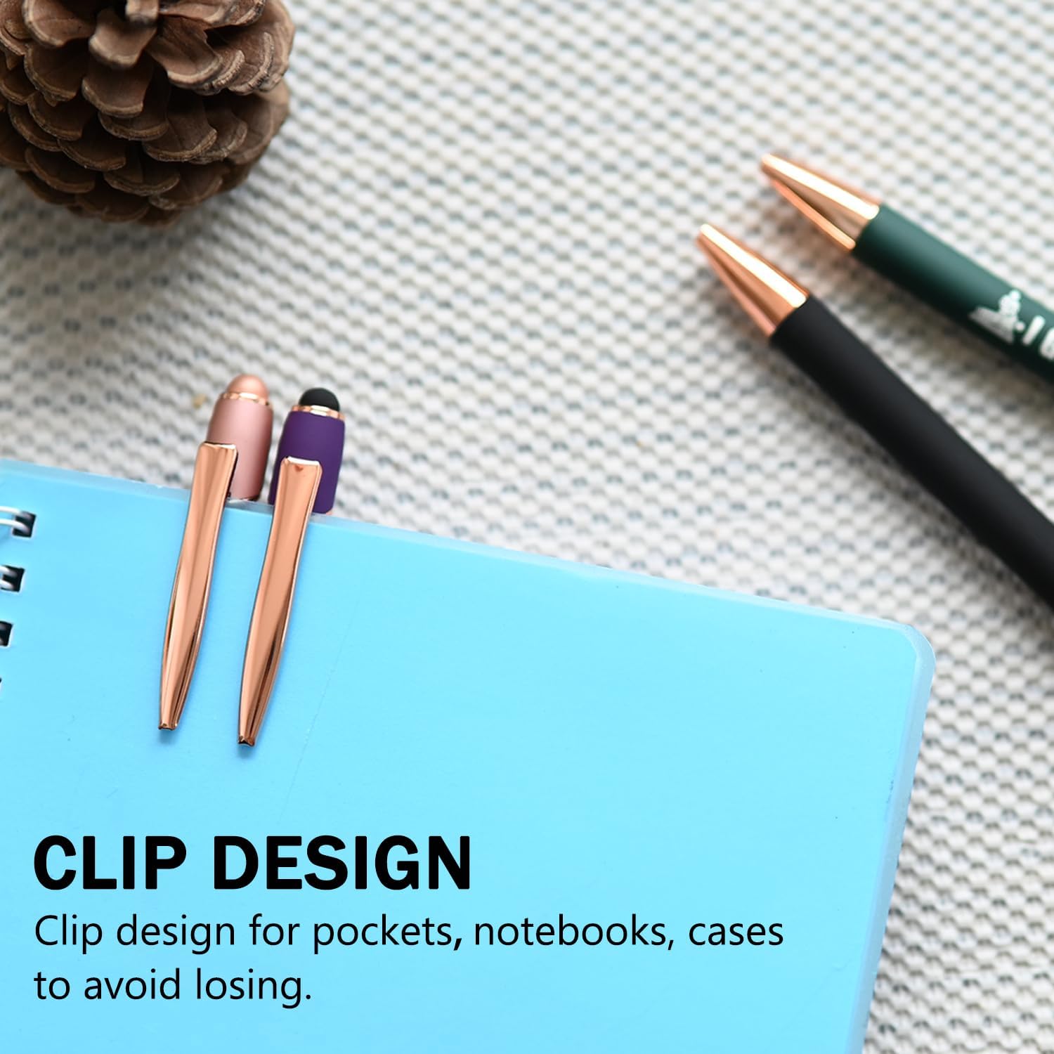 Photographer Gifts, Photography 2-in-1 Stylus Ballpoint Pen Set, 1.0mm Black Ink (4 Pens with 4 Refills) - Image 6