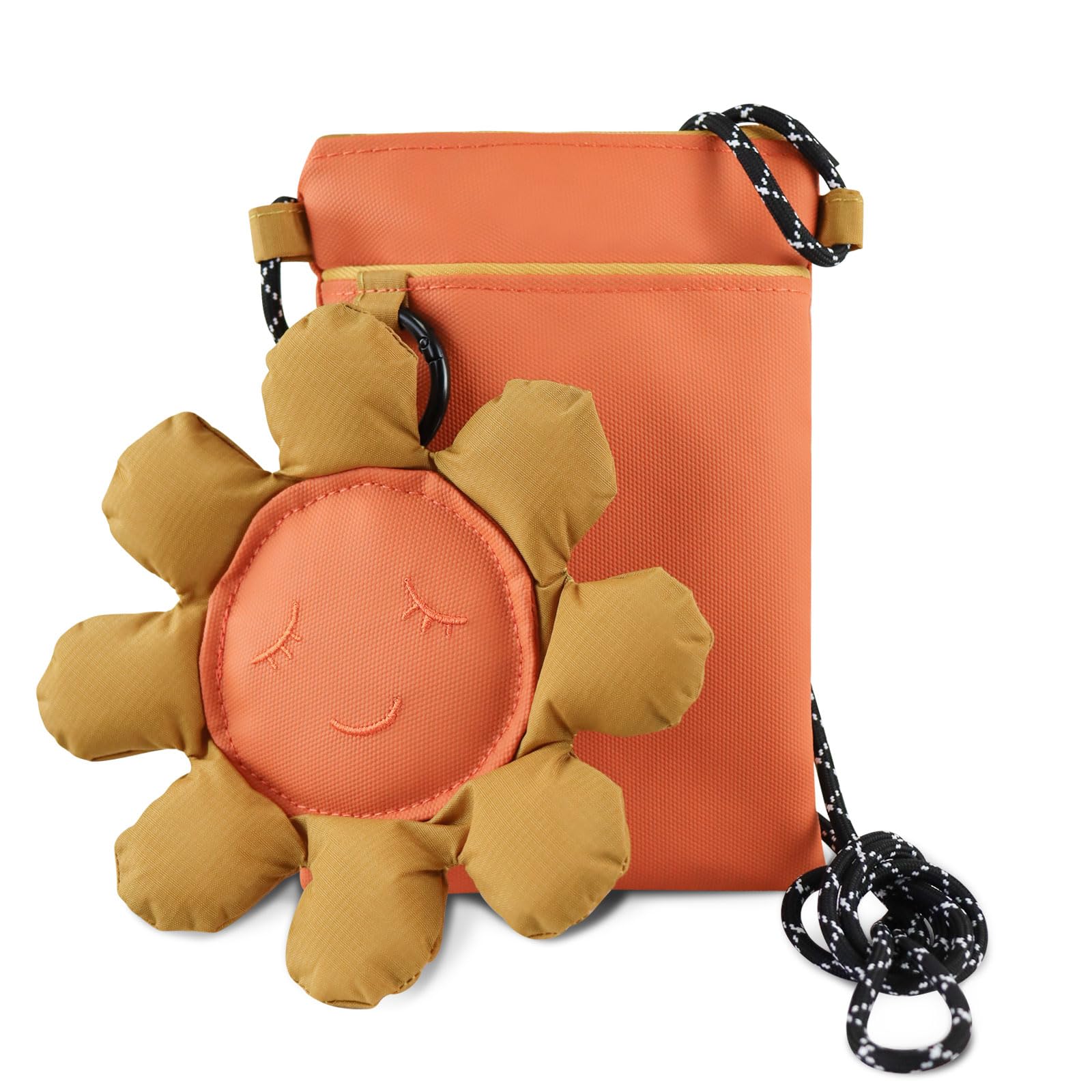 Borsa A Tracolla Donna Piccola Impermeabile Con Girasole Rimovibile - Leggera 0,1 Kg, Dimensioni 19x14x2 Cm, Per Shopping, Spiaggia, Feste