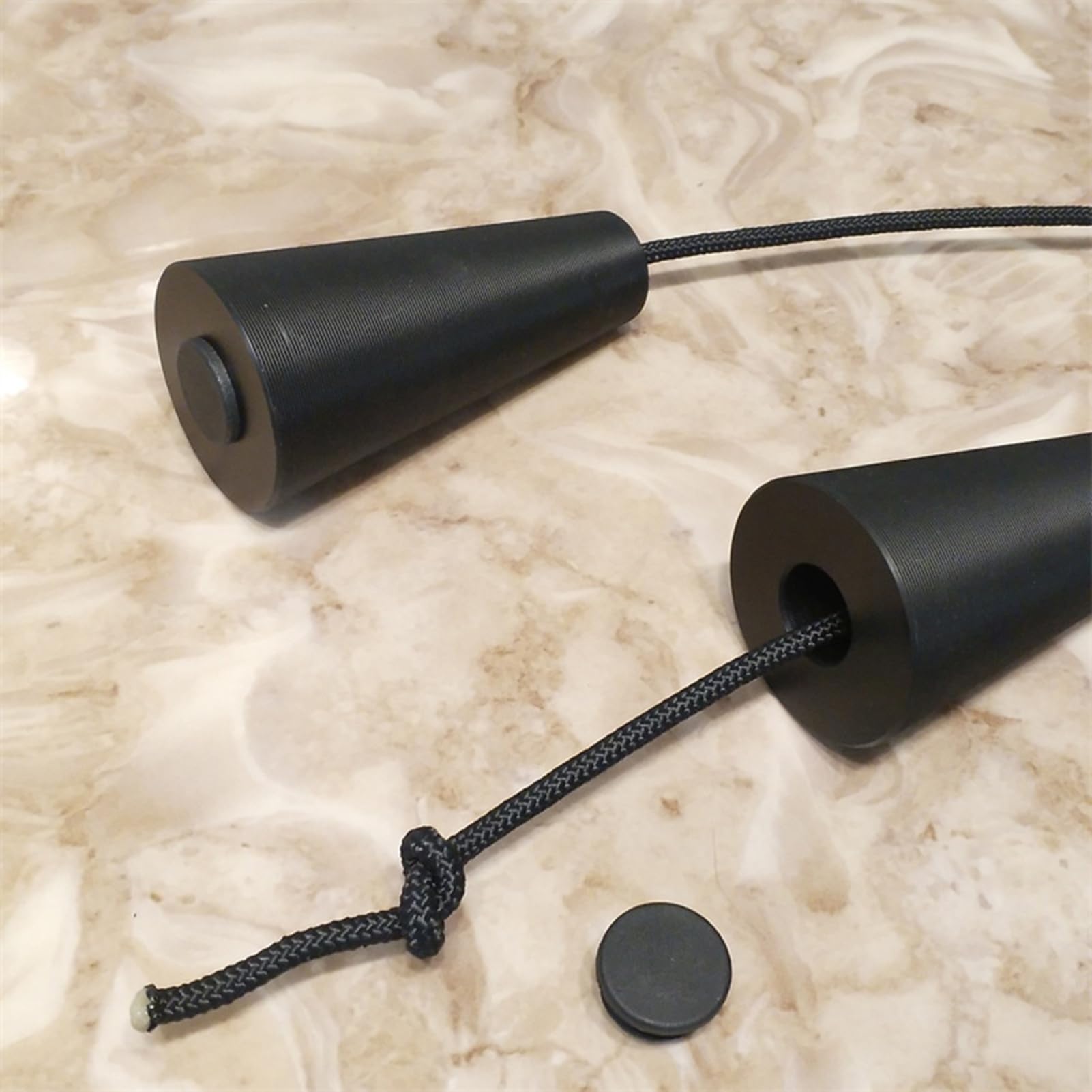 Attrezzatura da Allenamento per Uso Domestico, Attacco per Macchina per Cavi con Corda per tricipiti, Impugnatura a Spirale conica con impugnature ergonomiche in Gomma Antiscivolo,