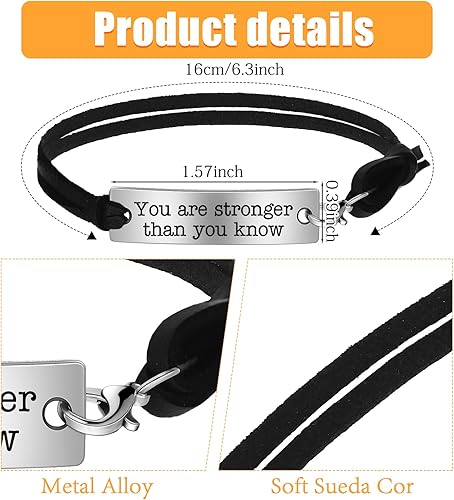 Miniatura 2 de Nosiny Regalos inspiradores de Navidad para mujeres y hombres con sobres de tarjetas de regalo, pulseras inspiradoras grabadas, pulseras