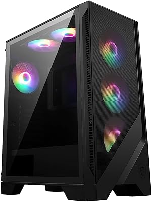 MSI MAG Forge 120A Airflow Case PC Mid Tower ATX, Micro-ATX & Mini-ITX, Vetro te