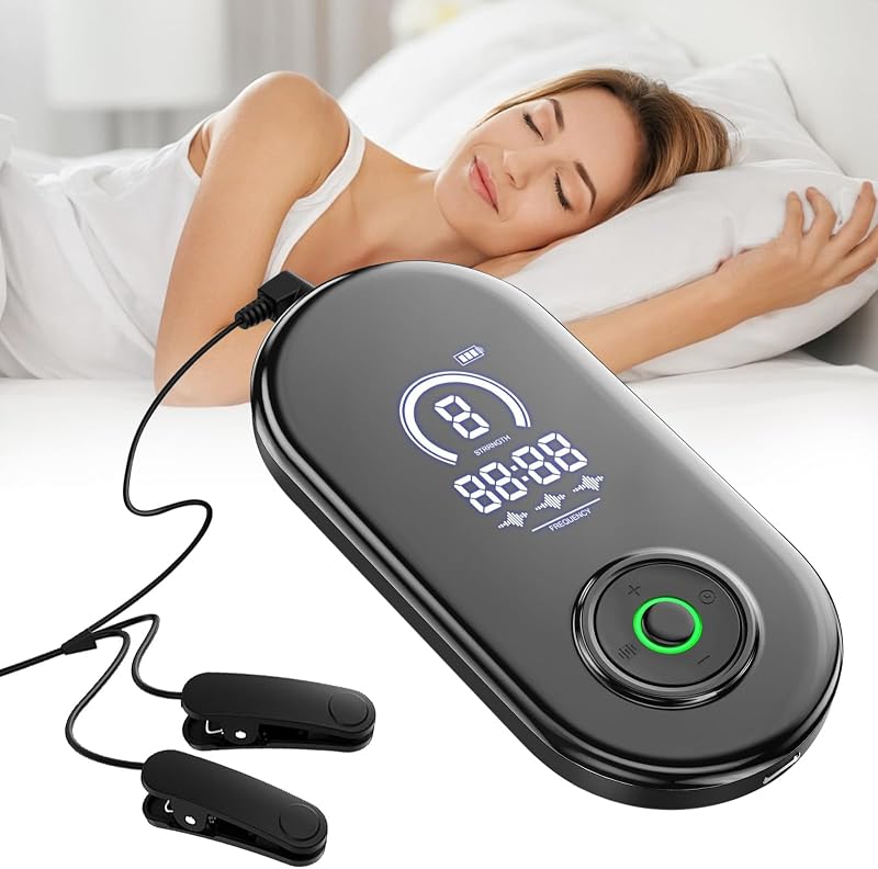Dispozitiv LIROPAU de stimulare a nervului vag pentru ajutor la somn cu clips pentru ureche, pentru adulți, anxietate, migrenă, amețeală, încărcare USB