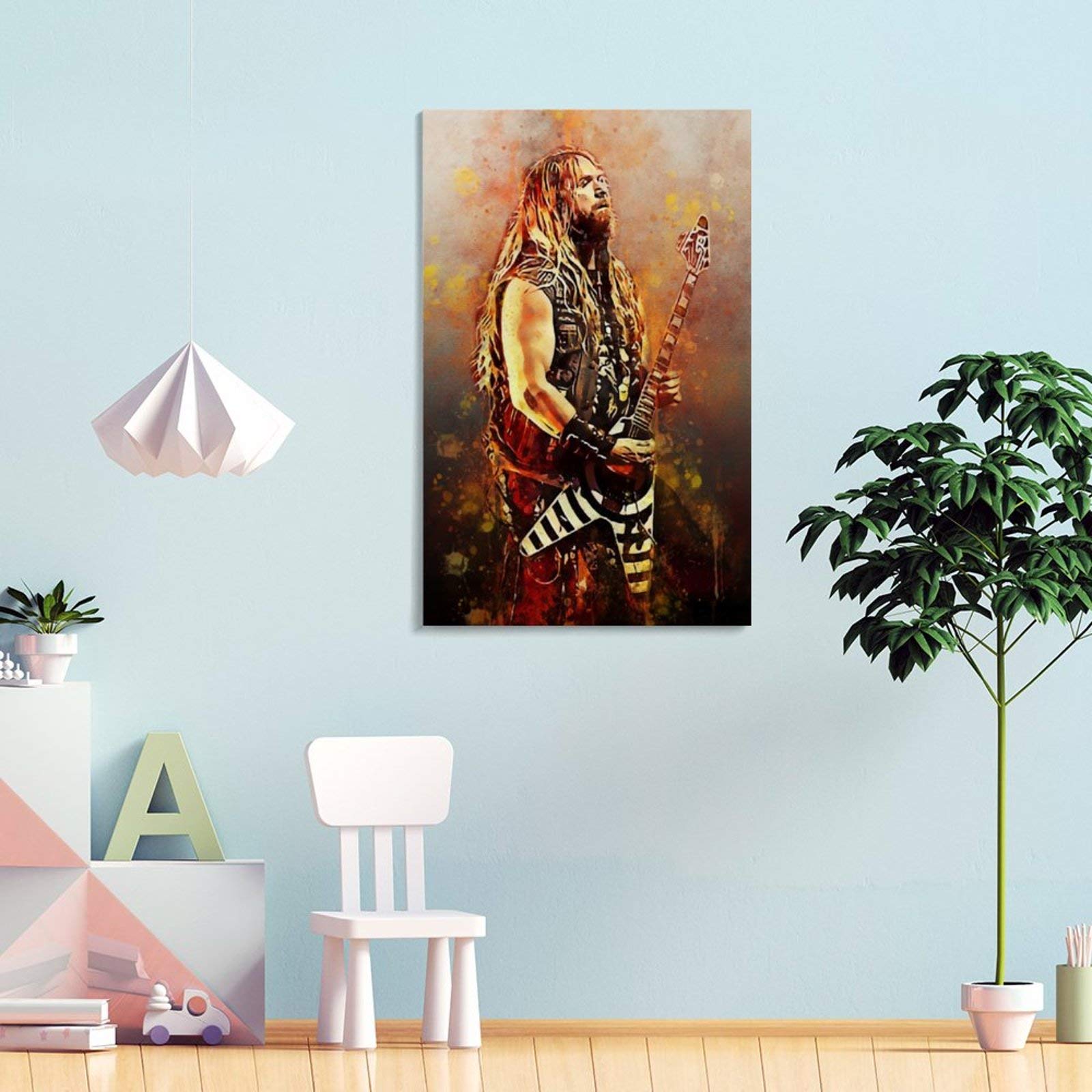 Poster Zakk Wylde Sur Toile 20x30 Cm - Décoration Murale Musique, Sans Cadre, Idéal Chambre, Salon, Bureau - 10