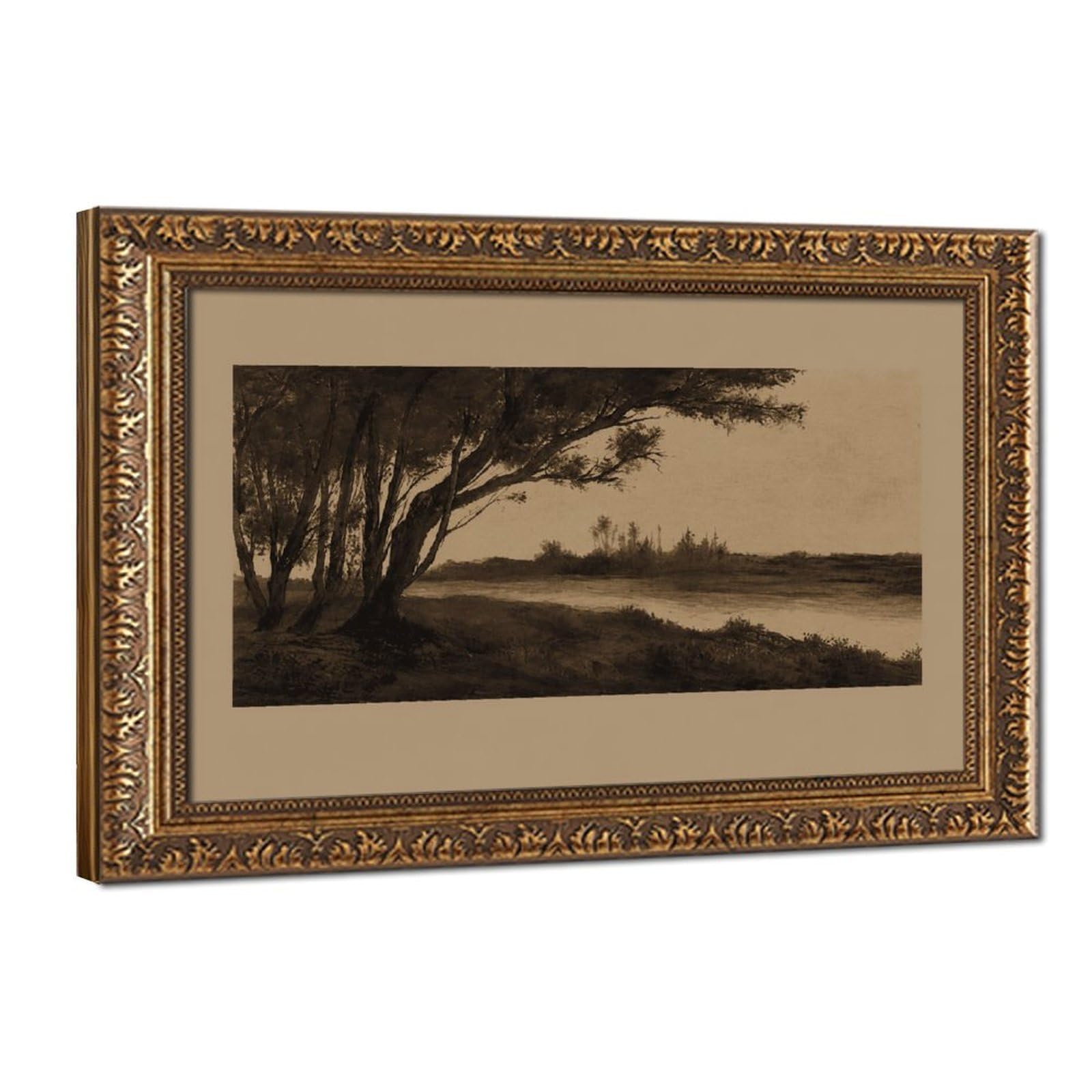 AYINUER Serene River Landscape（1） Canvas Poster for Home Decor Gift