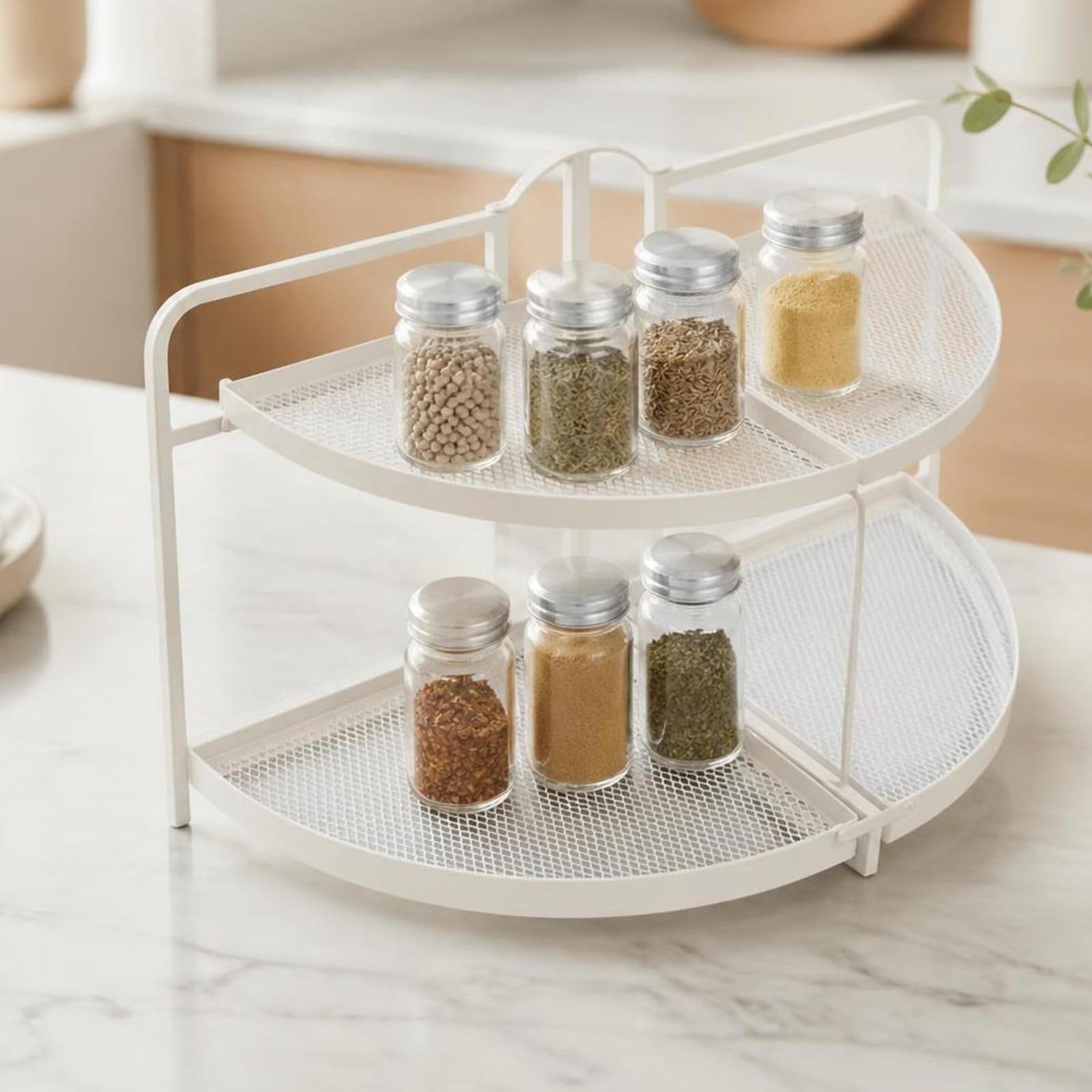 Baoblaze Étagère Pliable En Métal Multiuge | Stable, Étagère Rangement Cuisine, Organiseur, Manger,