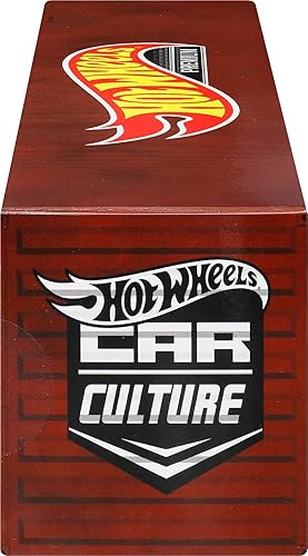 Miniatura 4 de Hot Wheels Coches y camiones de juguete premium, juego de contenedores de rugido de león con 5 vehículos de carreras de arrastre a escala 1:64