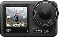 Vista 14 de DJI Osmo Action 4 Adventure Combo, cámara de acción impermeable 4K/120fps con sensor de 1/1.3 pulgadas, rendimiento de color de 10 bits y D-Log M