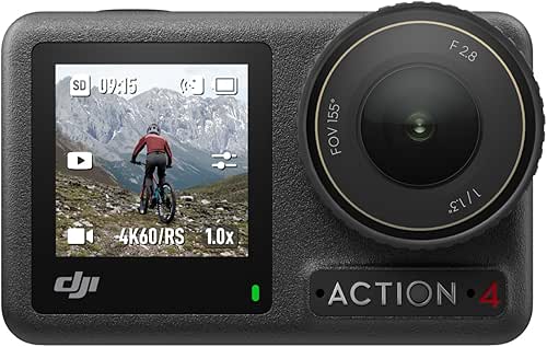DJI Osmo Action 4 Standard Combo, 4K/120fps Waterproof Action Camera