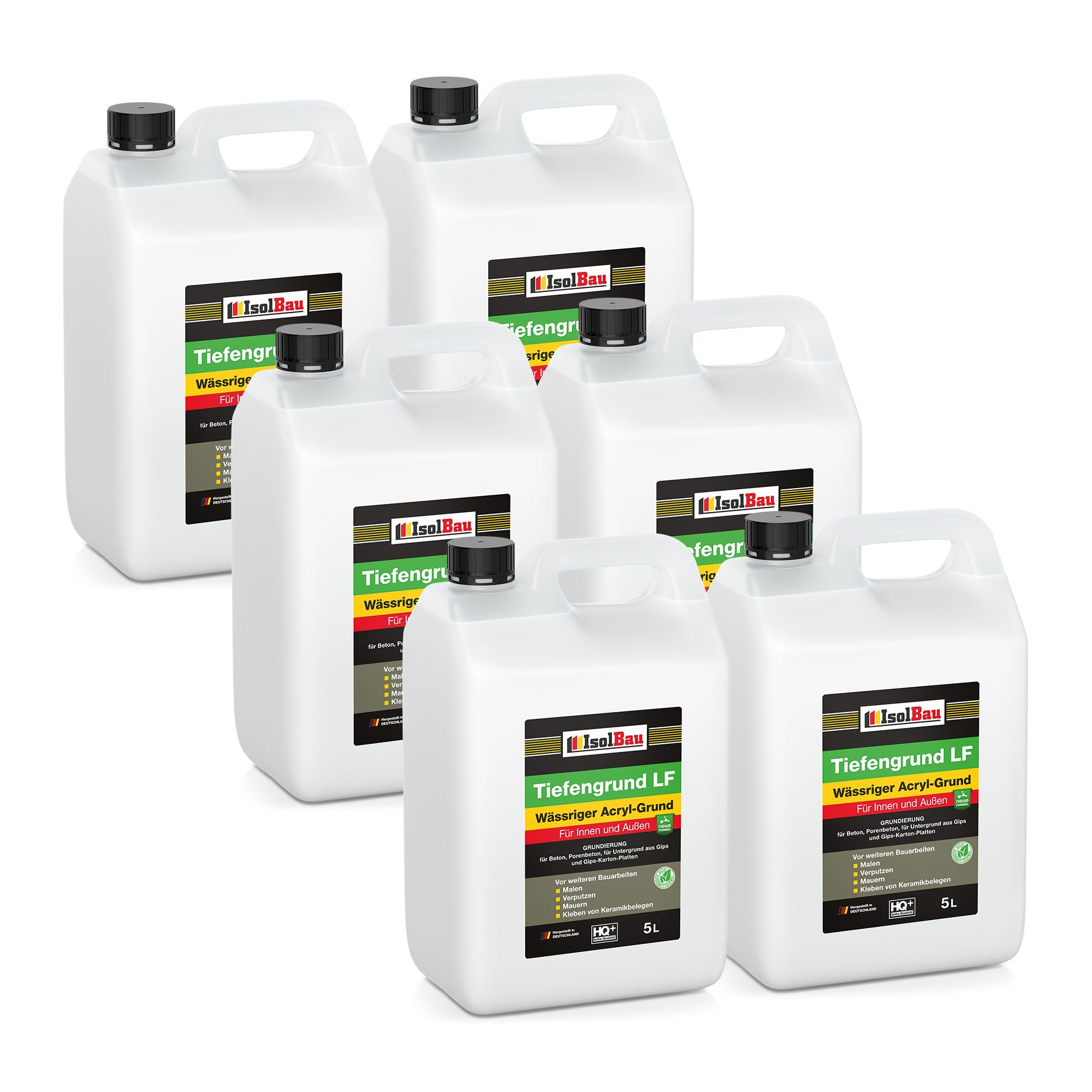 Isolbau Tiefengrund LF - 30 L Wässriger Acryl-Grund für Innen & Außen - Tiefgrund für professionelle Grundierung