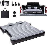 VEVOR 5.5-5.8ft Truck Bed Air Mattress with 12V Pump, 2 Pillows & Bag - Fits Silverado, RAM, F-Series, Sierra, Titan, Tundra - 600lbs Capacity
