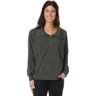 Mod-o-doc Long Sleeve Zipped-Up Collar Sweatshirt