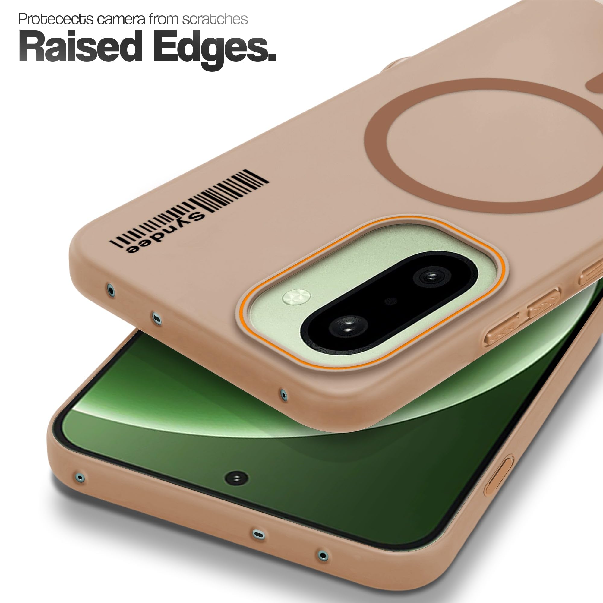 DL3 Mobilak Case Back Cover for OnePlus 15R/OnePlus Ace 6/Ace 6T, Sleek Frosted Translucent Back Only Compatible with Wireless Magnetic Accessories | Anti-Scratch Shockproof Phone Case (Brown)