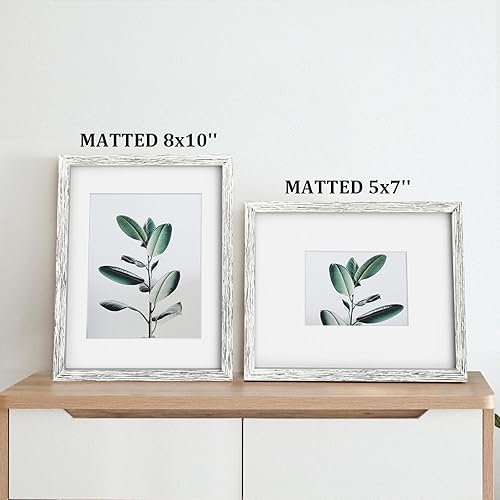 Vista 685 de Egofine Portarretratos de 9 x 12 pulgadas hecho de madera maciza con plexiglás, fotos de 5 x 7/6 x 8 con paspartú o de 9 x 12 pulgadas sin paspartú