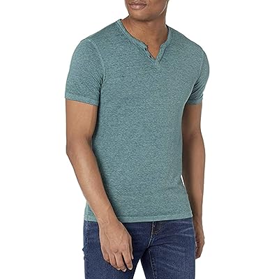 Lucky Brand Burnout Button Notch Shirt Men