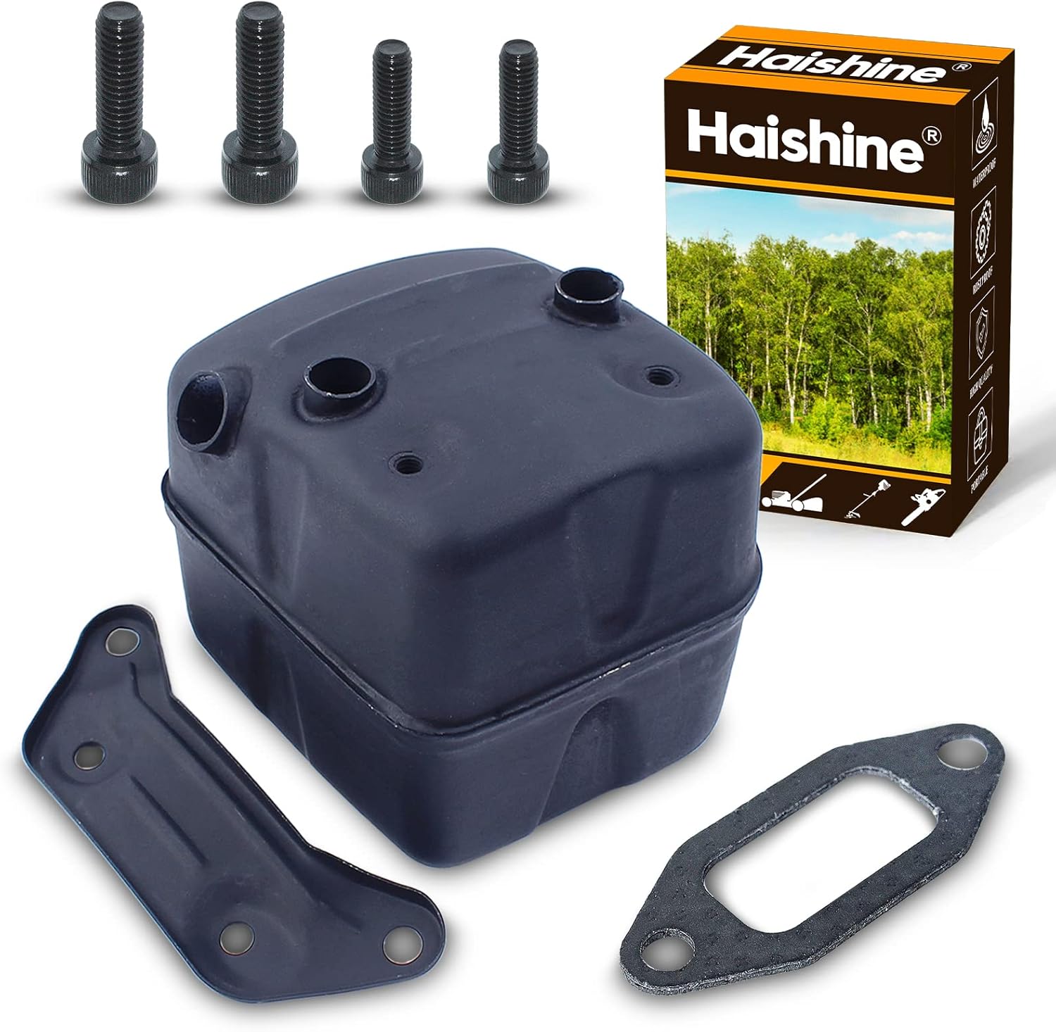 HAISHINE Exhaust Muffler Bracket Gasket Kit for Husqvarna 365 371 372 XP 385 390 XP