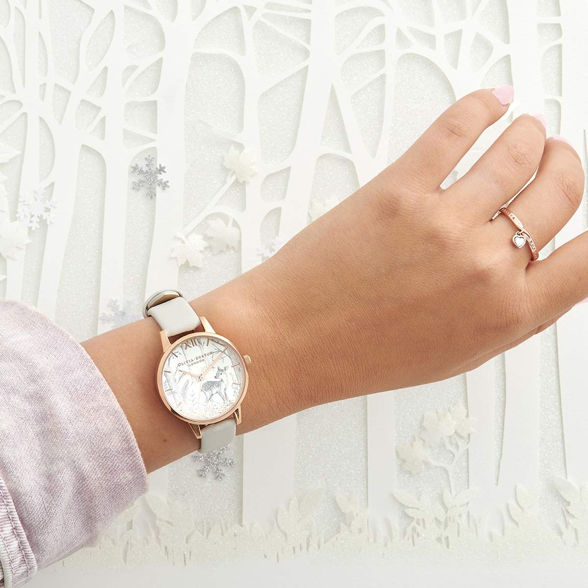 Wrist Watches Olivia Burton Rabbit Snow Globe Watch Wishing Watch