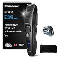 Panasonic ER-SB40-K803 Regolabarba da Uomo, Tagliacapelli Cordless Portatile Impermeabile