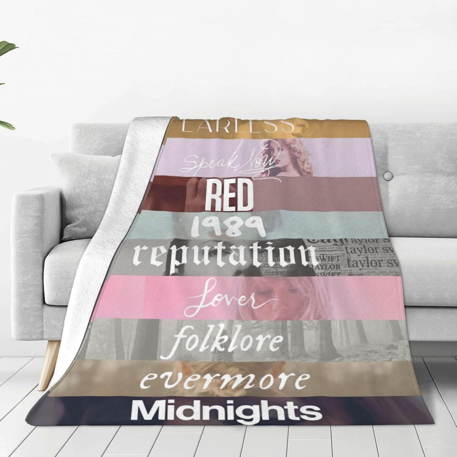 Taylor Blanket Warm Lightweight Soft Flannel Blanket for