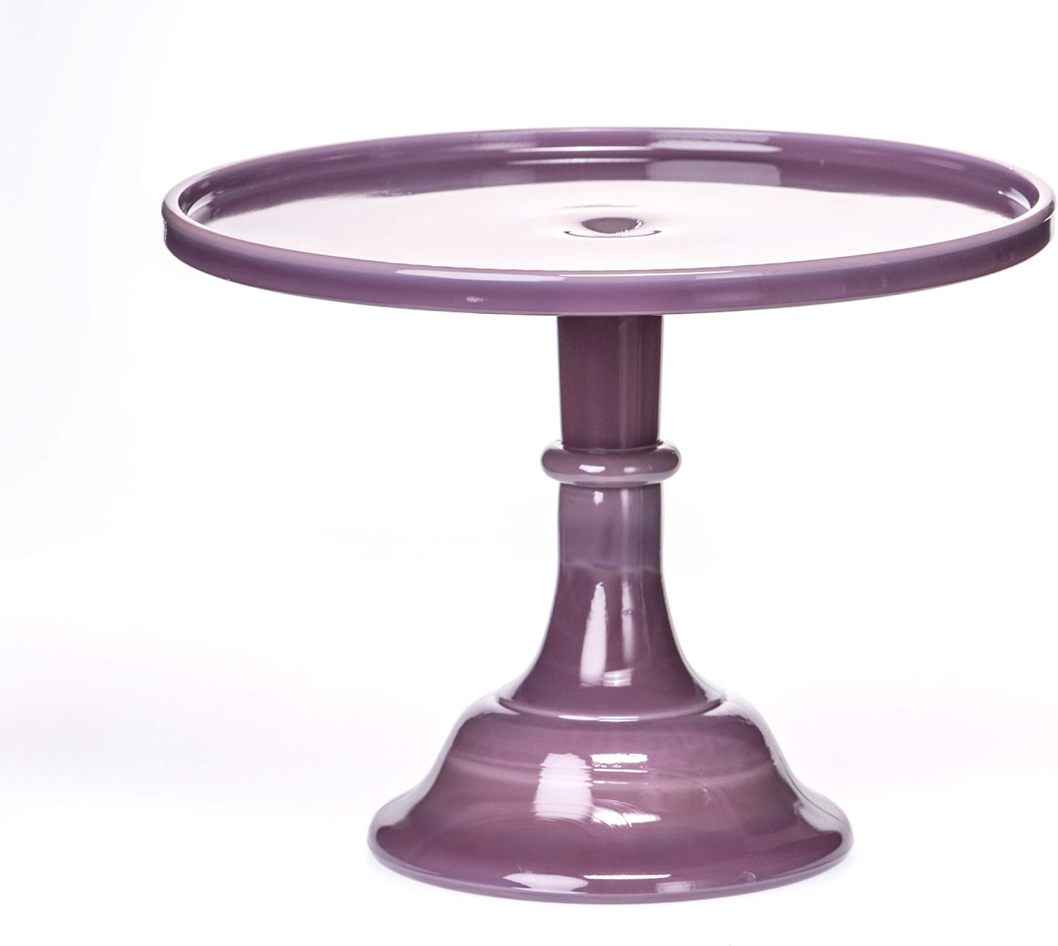 Cake Plate Round Plain & Simple Mosser Glass (6", Jadeite)