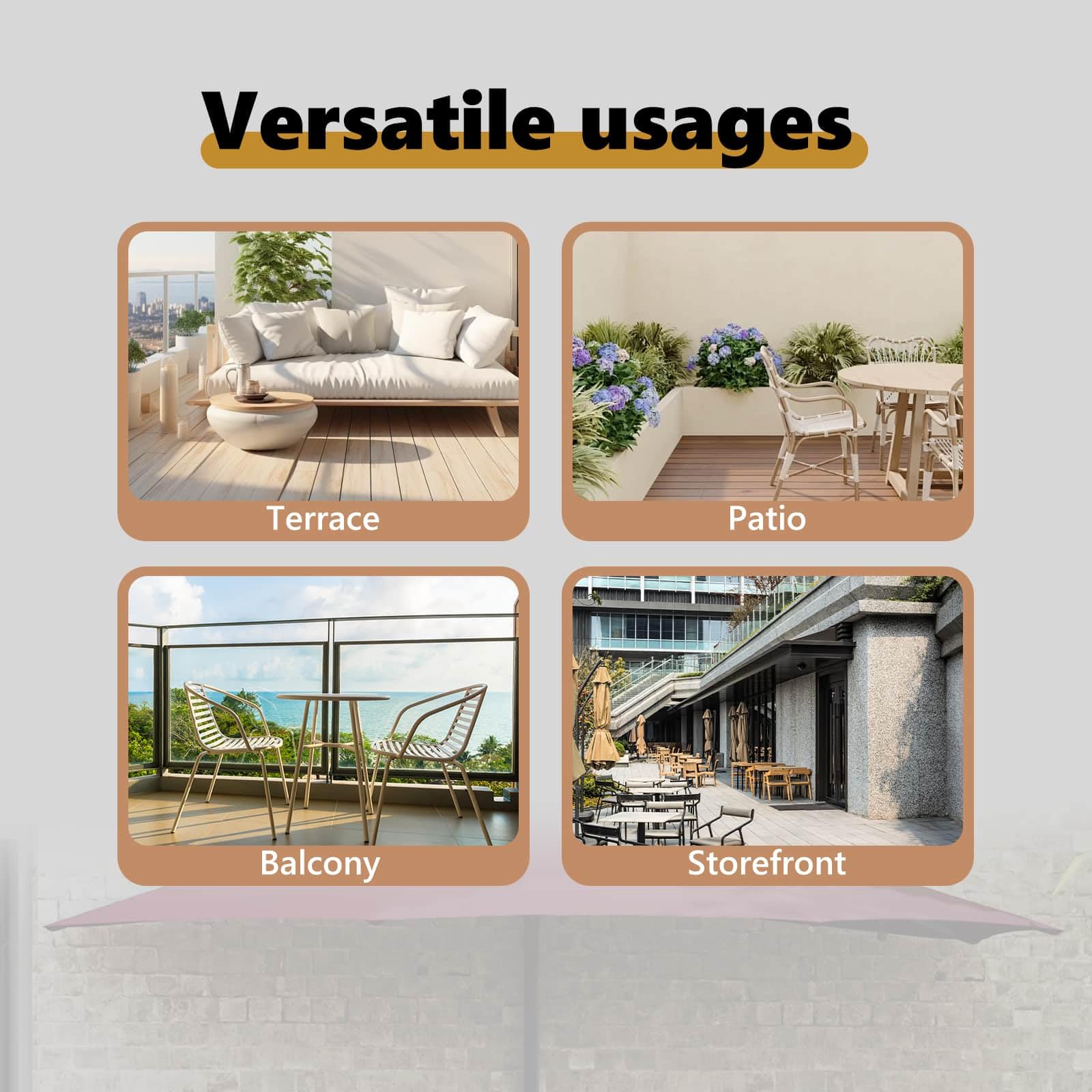 vidaXL Parasolka ogrodowa 294 x 150 x 224 cm Poliester i Stal Czarny