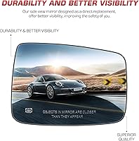 Vista 2 de Espejo calefactable con vista lateral derecha del pasajero para Dodge Ram 1500 2500 2009 2010 para Ram 1500 2500 2011-2018, repuesto 68079362AA