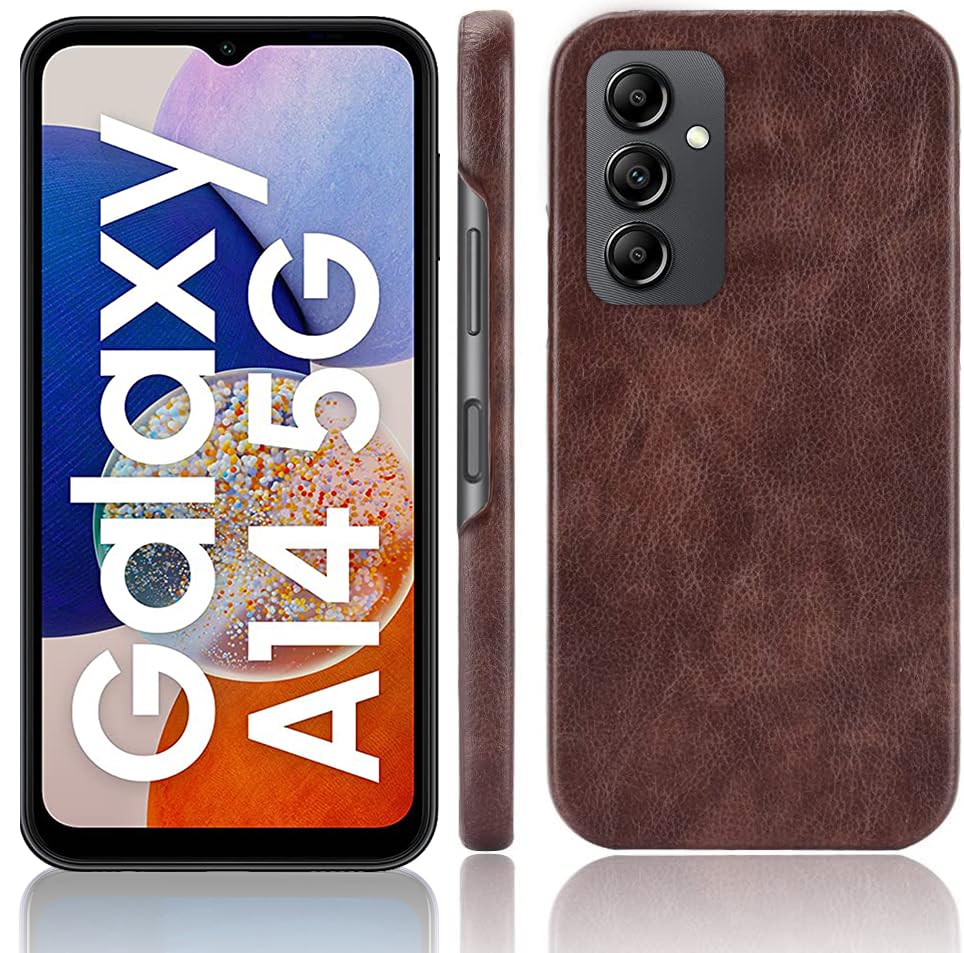 Excelsior Premium PU Leather Hard Back Cover case for Samsung Galaxy A14 (Coffee) (B0CK5VNMJJ) Amazon Price History, Amazon Price Tracker