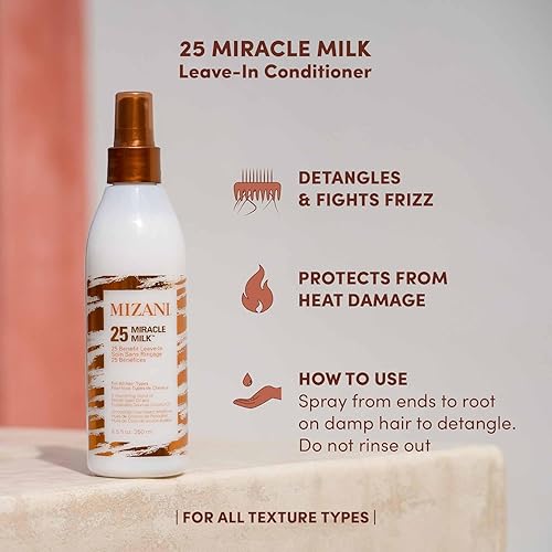 Miniatura 2 de MIZANI 25 Miracle Milk - Acondicionador desenredante hidratante para cabello encrespado y rizado