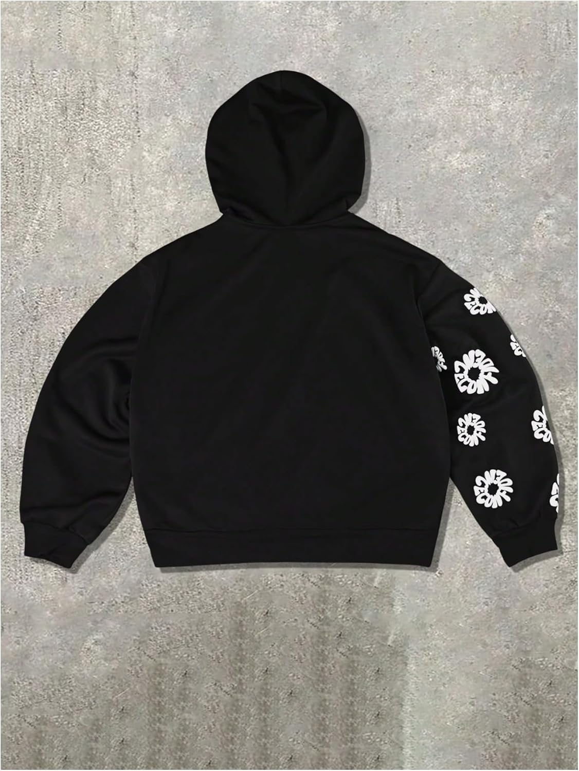 Verdusa Mens Zip Up Hoodies Drop Shoulder Hooded Sweatshirt with Pockets Streetwear - Image 2