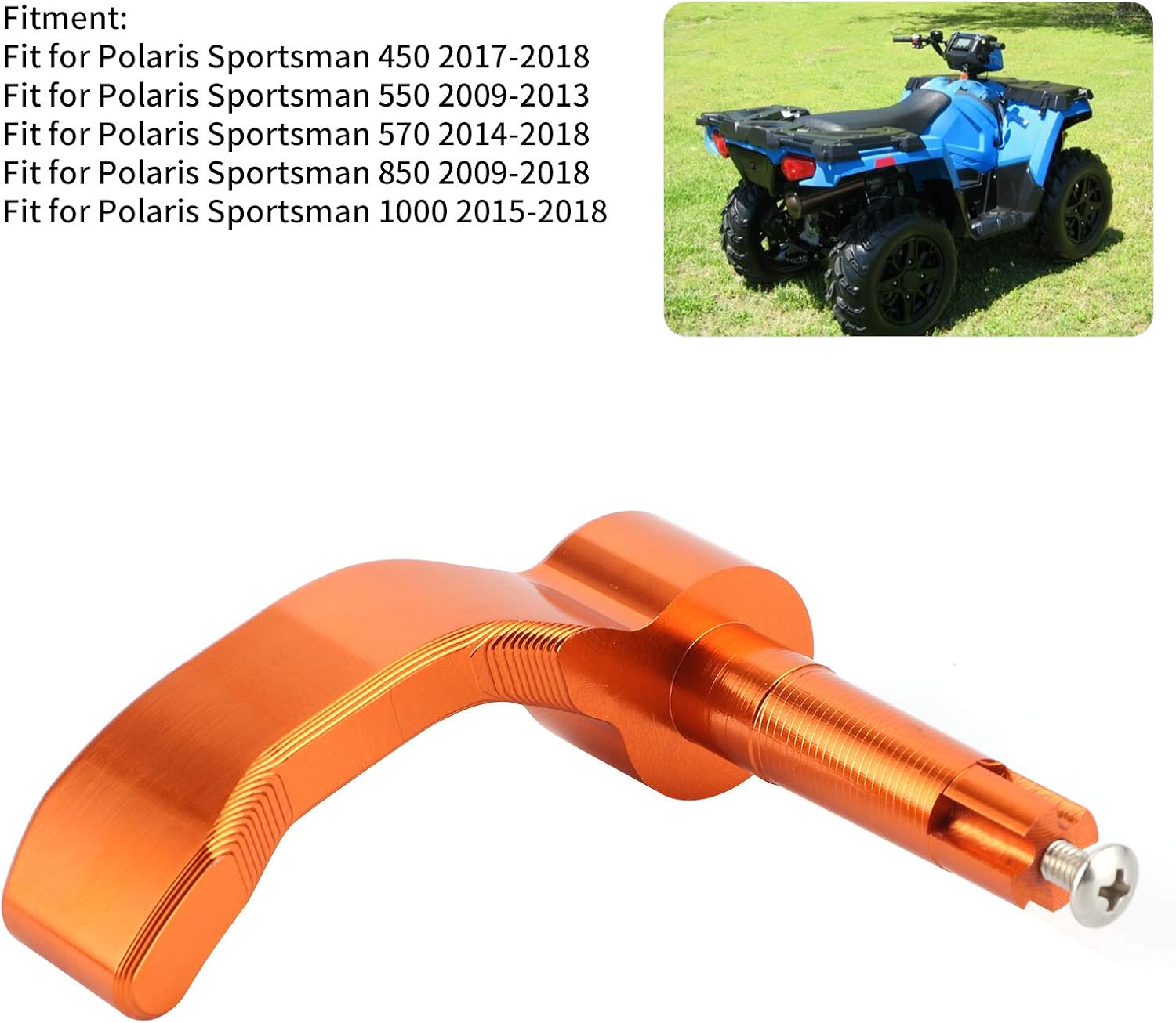 Yctze CNC Aluminum Thumb Throttle Control Lever Fit for Polaris Sportsman 450/550 / 570/850 / 1000