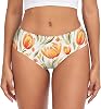 DOMIKING Tulips Flower White Womens Underwear Stretch Bikini Panties Soft Briefs for Women Girl Teen