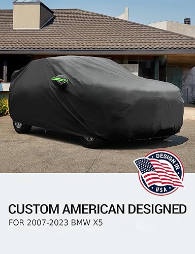 Miniatura 2 de Proadsy Funda para automóvil BMW X5 2007-2025 2026, 6 capas impermeable para todo tipo de clima, resistente al viento, a prueba de nieve, lluvia,