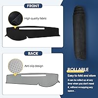 Vista 3 de Alfombrilla para tablero a medida para Toyota Tacoma 2005-2015, cubierta para salpicadero, tapete antideslizante, protector, protector solar, sin