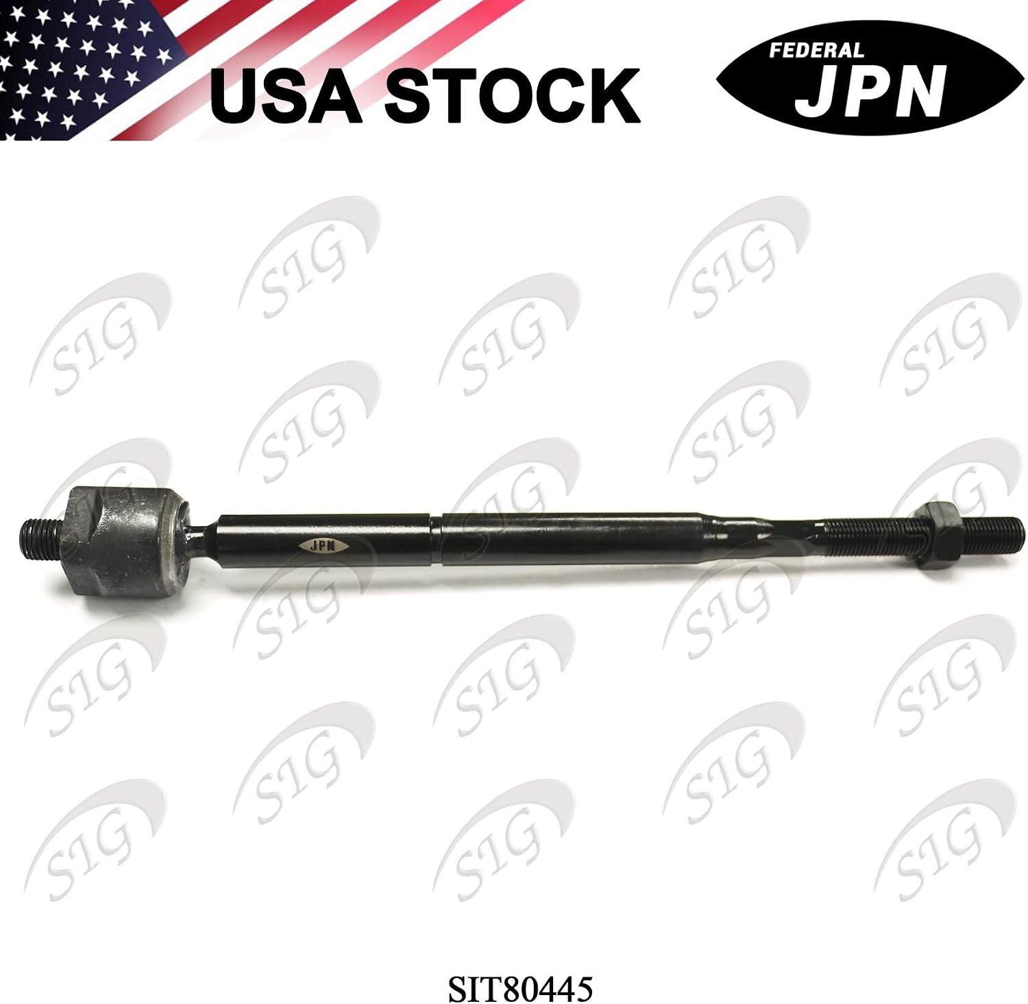 Front Left (Driver Side) or Right (Passenger Side) Inner Tie Rod Compatible with Chevrolet & Pontiac & Saturn Model Cobalt & HHR & G5 & Pursuit & Ion (Replacement# 15788998, EV80445) - SIT80445