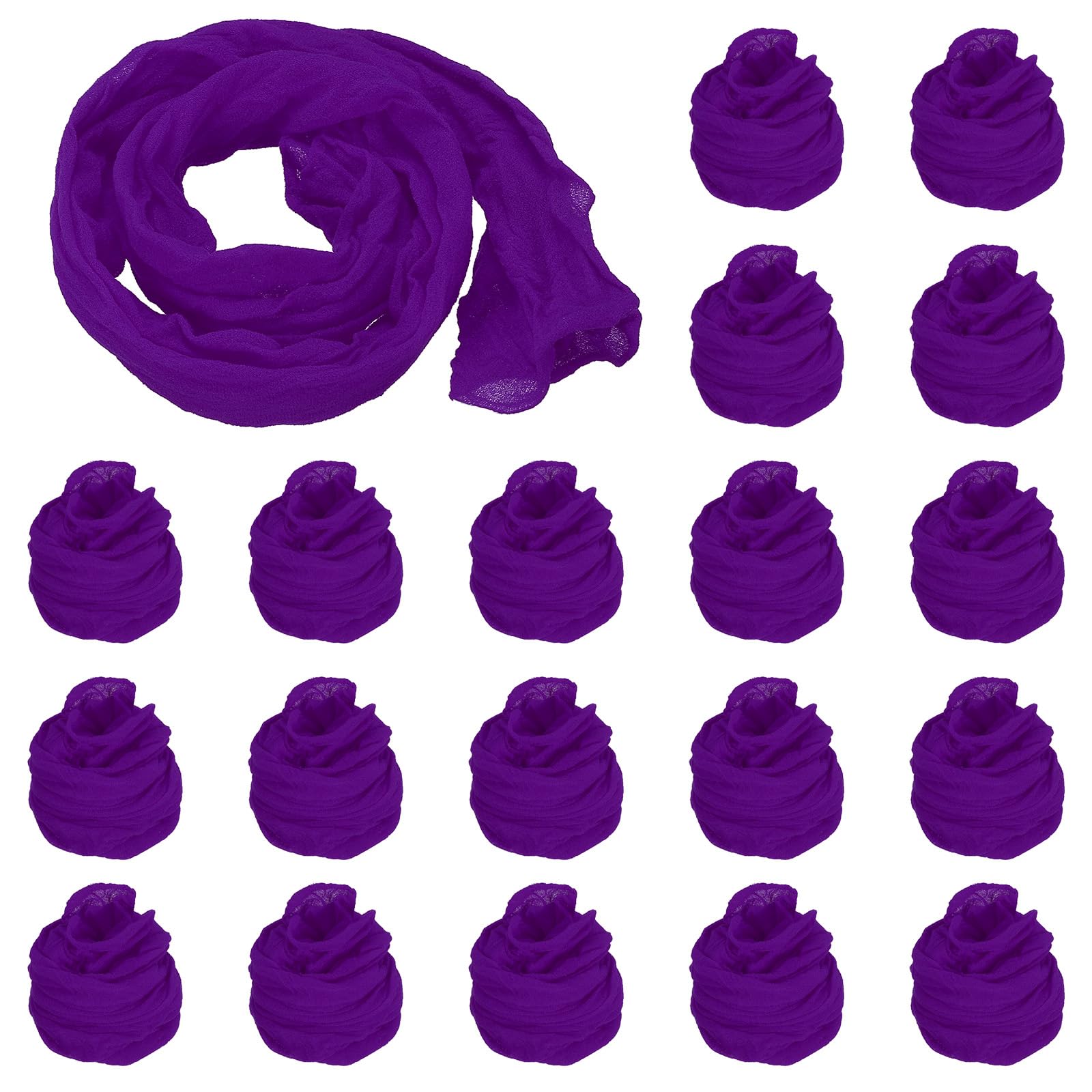 PATIKIL Tessuto per Fiori Calza, 20pz Nylon Calze Rete per Fiori Materiale Calze Seta Trazione per Fiori Fai-Da-Te Artigianato per Matrimoni Decorazione Domestica, Viola Scuro