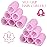 Hair Curlers Rollers, 12Pcs Hair Rollers Hair Curlers Self Grip Holding Rollers with 12 Pcs Hair Clips for Long Medium Short Thick Fine Thin Hair Bangs Volume