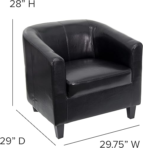 Miniatura 3 de Flash Furniture Sillón Katie LeatherSoft negro Negro -,Marrón,Gris,https://www.amazon.com/dp/undefined