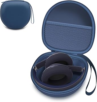 Headphone Headset Case for Folding Headphone, Dark Blue