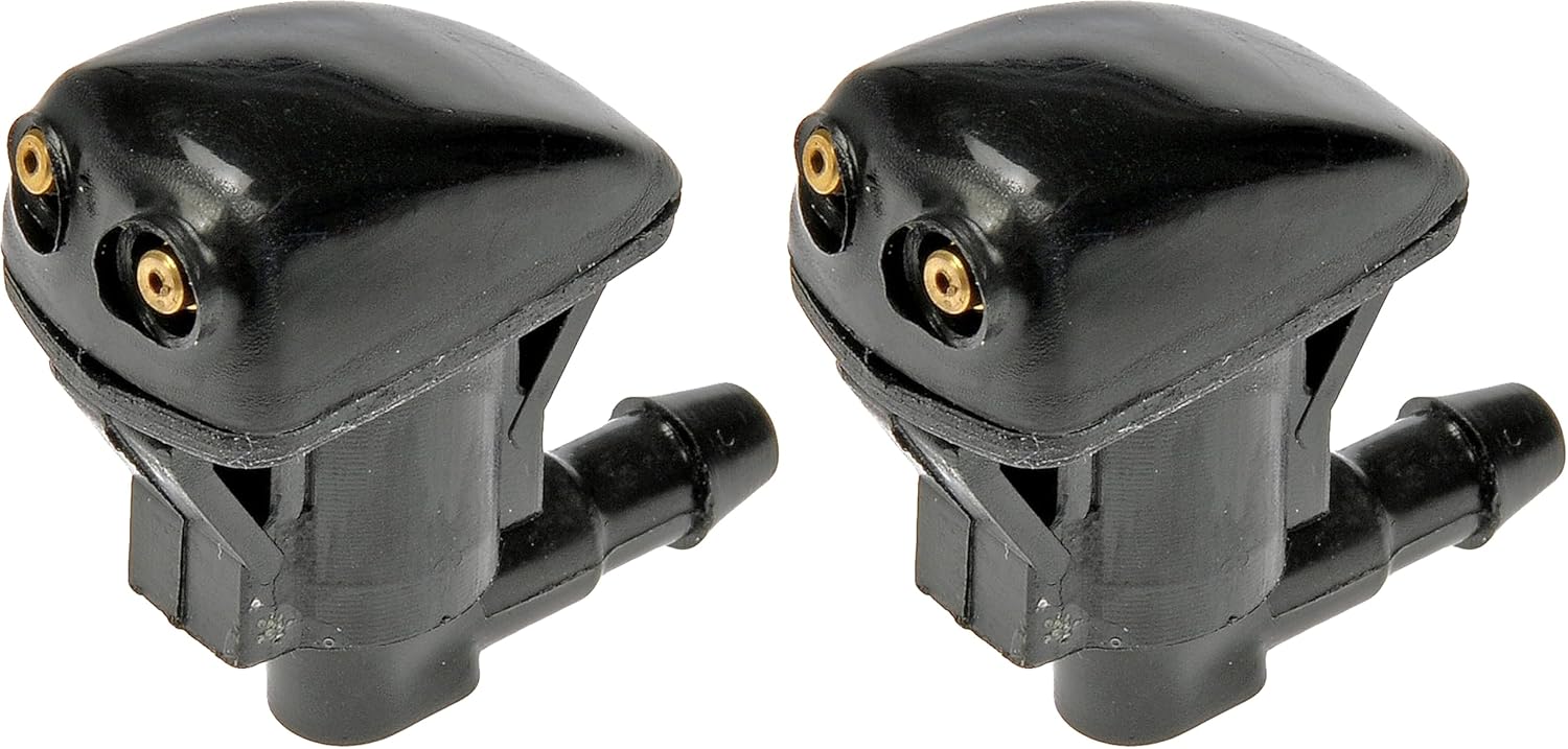 Dorman 47232 Windshield Washer Nozzle Compatible with Select Toyota Models, Black, 1 Count (Pack of 2)