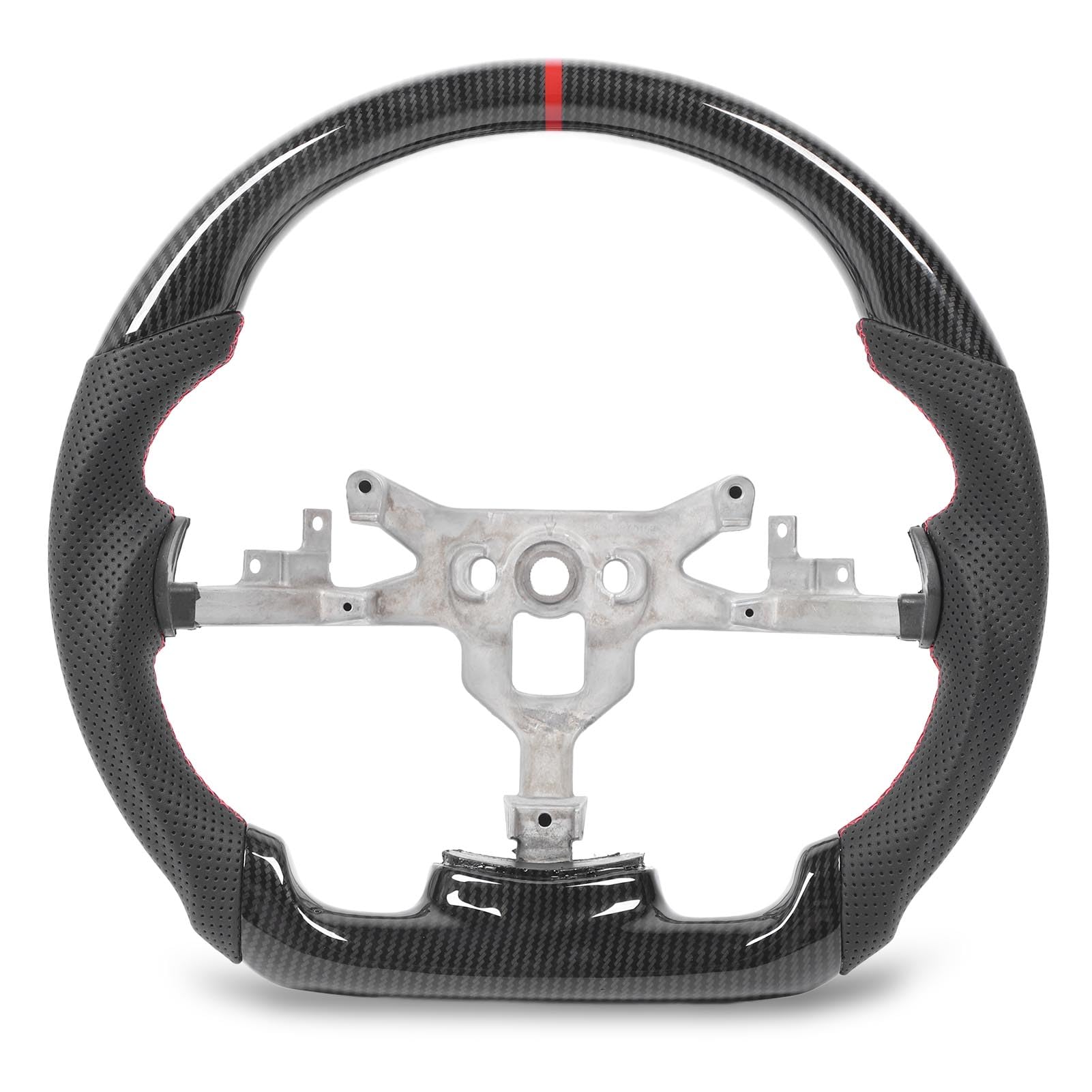 Keenso Kierownica Hydro Dip ABS Carbon Fiber Look Flat Bottom, for