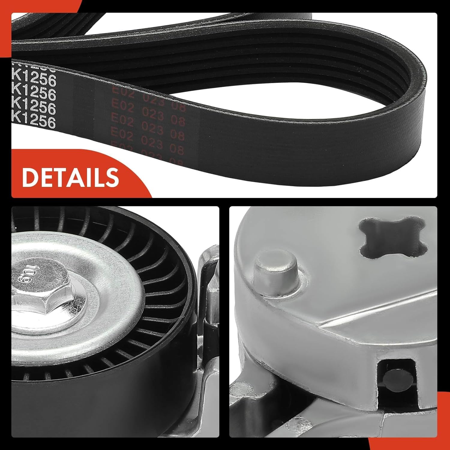 A-Premium Engine Serpentine Belt Drive Kit with Tensioner Compatible with Toyota Camry 2012-2017, RAV4 2009-2018 & Scion tC 2011-2016 - DOHC L4 2.5L